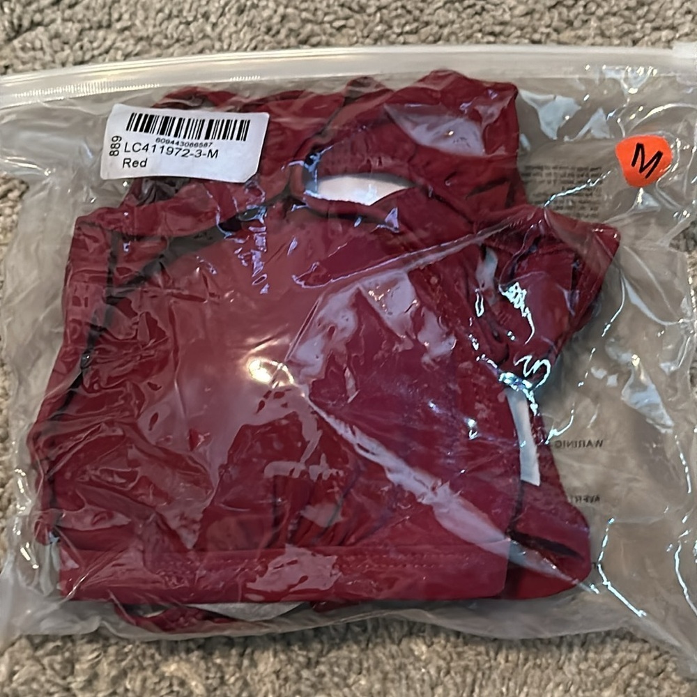 Ruffled Merlot Plunge V-Neck Bikini - Picture 12 of 13